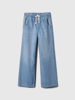 Wide leg denim hlače za djevojčice